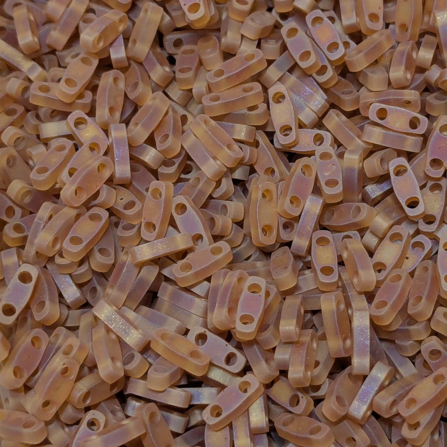 Abalorios miyuki quarter Tila brown AB