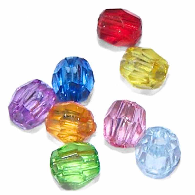 Acrilicas Facetadas 4mm - 250 piezas Mix - - Crystaldreams Abalorios