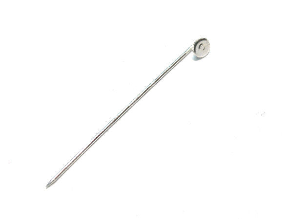 Alfiler broche Disco de 6mm - 55mm plateado antiguo x1 - - Crystaldreams Abalorios