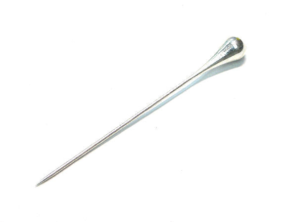 Alfiler broche con Gota 60mm plateado x1 - - Crystaldreams Abalorios