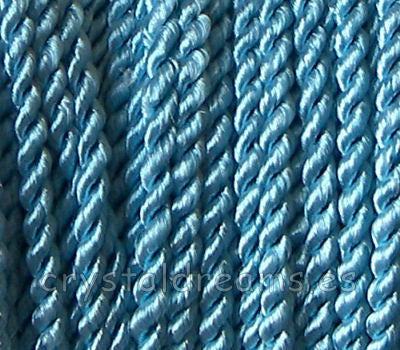 Algodón rayón trenzado 1,5mm - Metal Blue - - Crystaldreams Abalorios