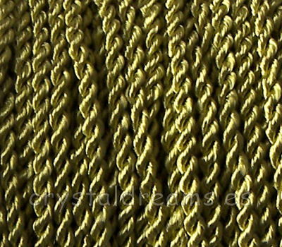 Algodón rayón trenzado 1,5mm - Metallic Green - - Crystaldreams Abalorios