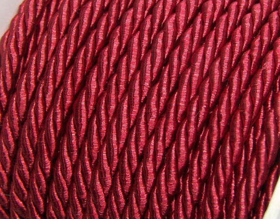 Algodón rayón trenzado 3mm - Dark Red - - Crystaldreams Abalorios