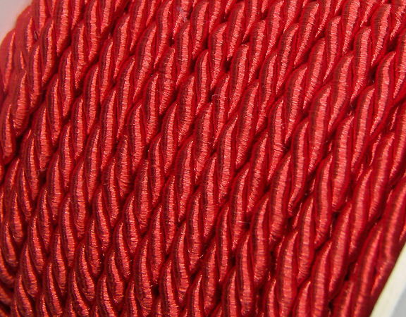 Algodón rayón trenzado 3mm - Red - - Crystaldreams Abalorios