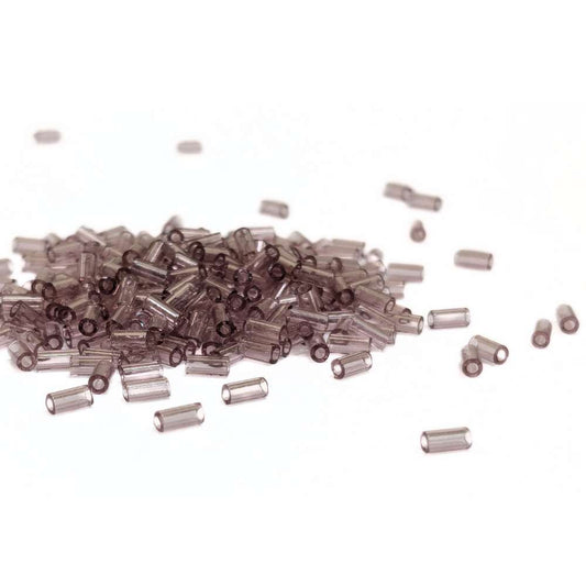 Amethyst bugle beads