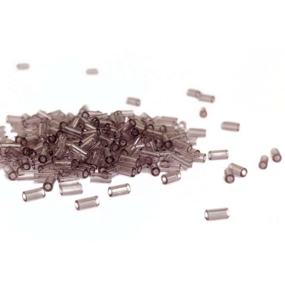 Amethyst bugle beads