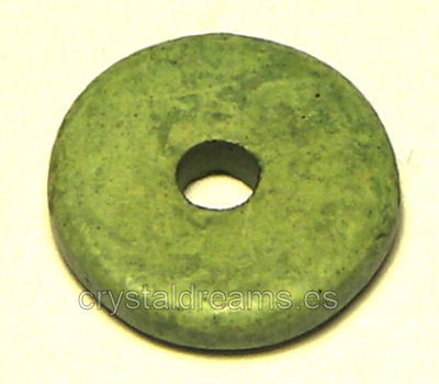 Anilla de Arcilla Polimerica "Lt.Green" 12mm Agujero: 2mm - - Crystaldreams Abalorios