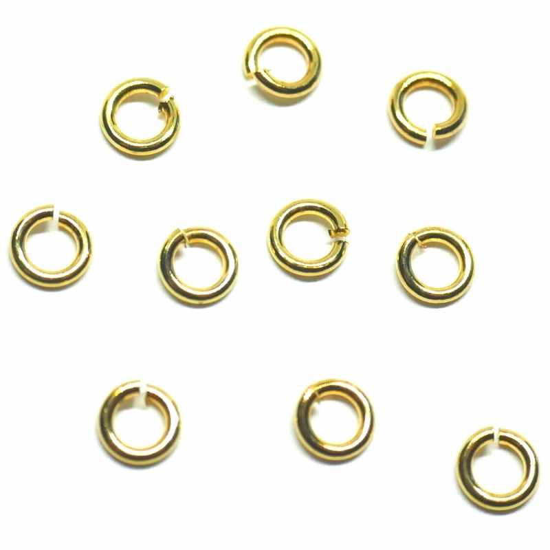 Anilla redonda 7mm Dorada 10 unidades - - Crystaldreams Abalorios