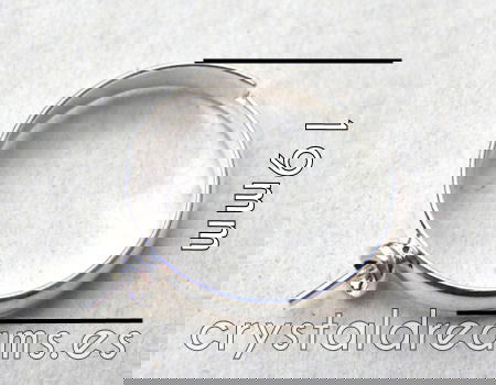 Anillo para cuentas regulable 19mm color Silver x1 - - Crystaldreams Abalorios