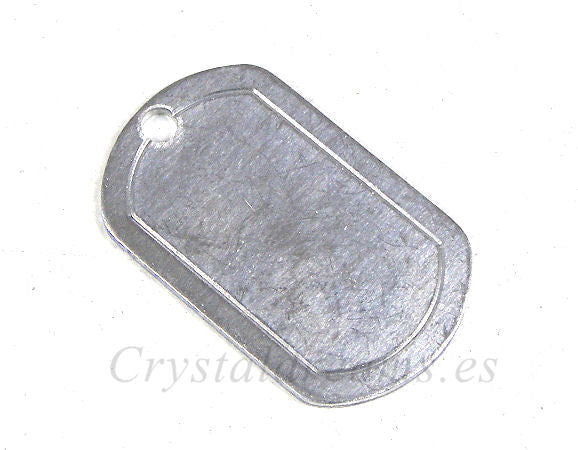 Base o Chapa para grabado de Aluminio 31x19mm - - Crystaldreams Abalorios