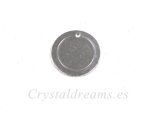 Base o Chapa para grabado de Aluminio redonda 19mm - - Crystaldreams Abalorios