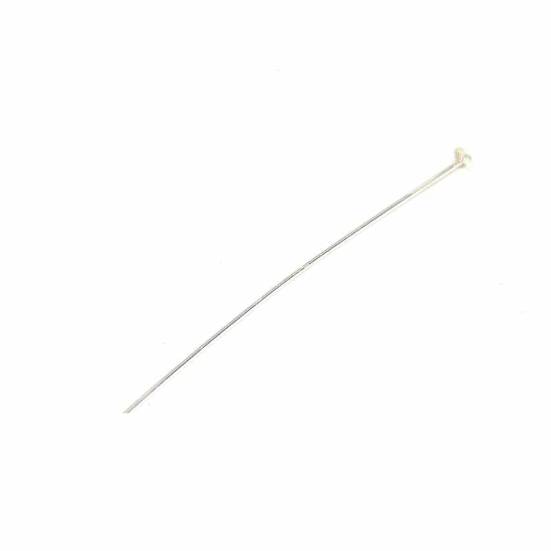 Baston alfiler plata de ley 925 35mm x 0,5mm - - Crystaldreams Abalorios
