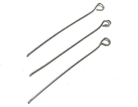 Bastones con anilla 50mm - Acero inoxidable Espesor: 0,7mm - - Crystaldreams Abalorios