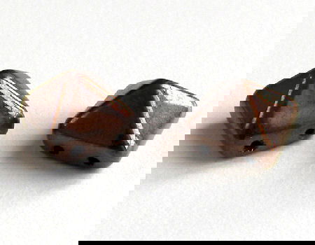 Beadstud Spike 11x11x8mm Agujero:1mm - Dark Bronze - - Crystaldreams Abalorios