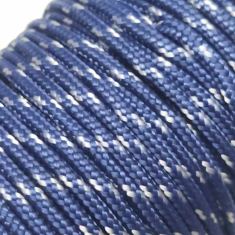 Bobina 20 m. Cordon tejido paracord poliéster 2mm Navy - - Crystaldreams Abalorios