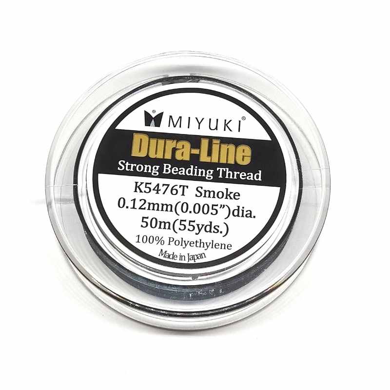Bobina 50 metros hilo Dura-Line Smoke 0,12mm 100% MIYUKI - - Crystaldreams Abalorios
