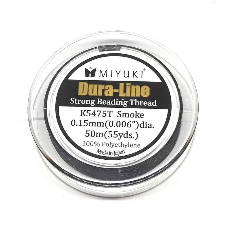 Bobina 50 metros hilo Dura-Line Smoke 0,15mm 100% MIYUKI - - Crystaldreams Abalorios