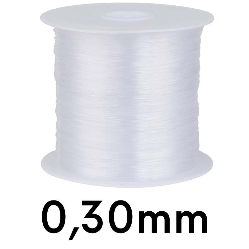 Bobina hilo nylon transparente 0.30 mm x 180m - - Crystaldreams Abalorios