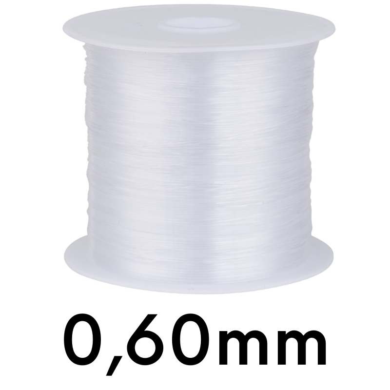 Bobina hilo nylon transparente 0.60mm x 45m - - Crystaldreams Abalorios