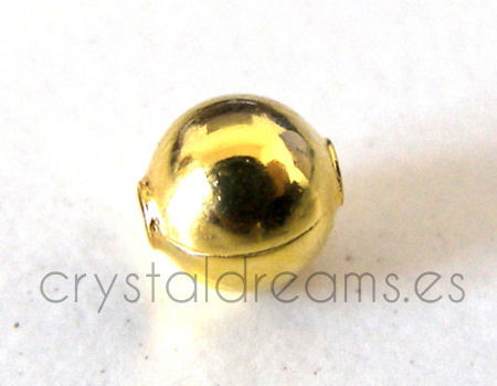 Bola Lisa - Dorada 4mm - 10 UNIDADES - - Crystaldreams Abalorios