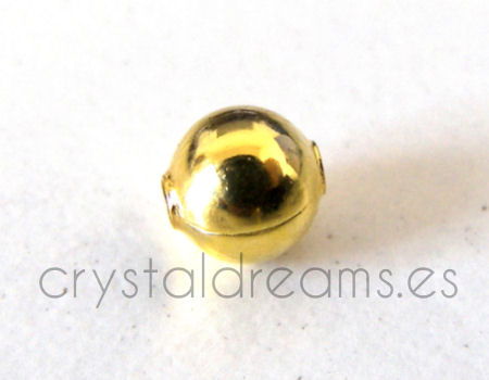 Bola redonda - Dorada - 2mm - 0,5 gramos - - Crystaldreams Abalorios