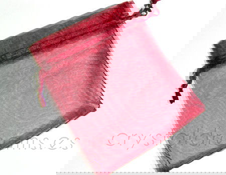 Bolsa de Organza 120x100mm Garnet color -  - Crystaldreams Abalorios