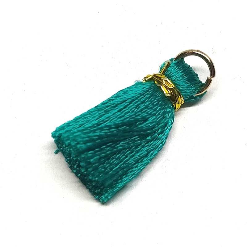 Borla decorativa lisa de alta calidad 24/27mm Nylon Medium Green - - Crystaldreams Abalorios