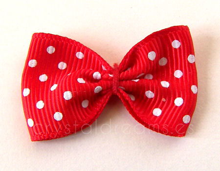 Bow 34x24mm - Lazo Red - - Crystaldreams Abalorios