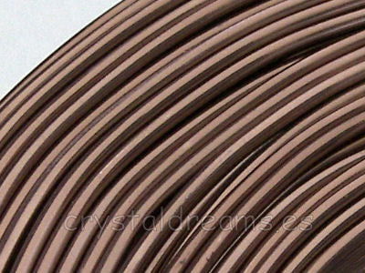 CABLE DE ALUMINIO - 1,5mm - BROWN x1m - - Crystaldreams Abalorios