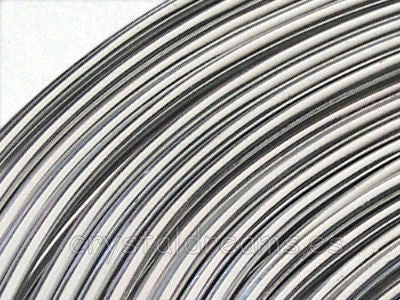 CABLE DE ALUMINIO - 1mm - PLATEADO x 1m - - Crystaldreams Abalorios