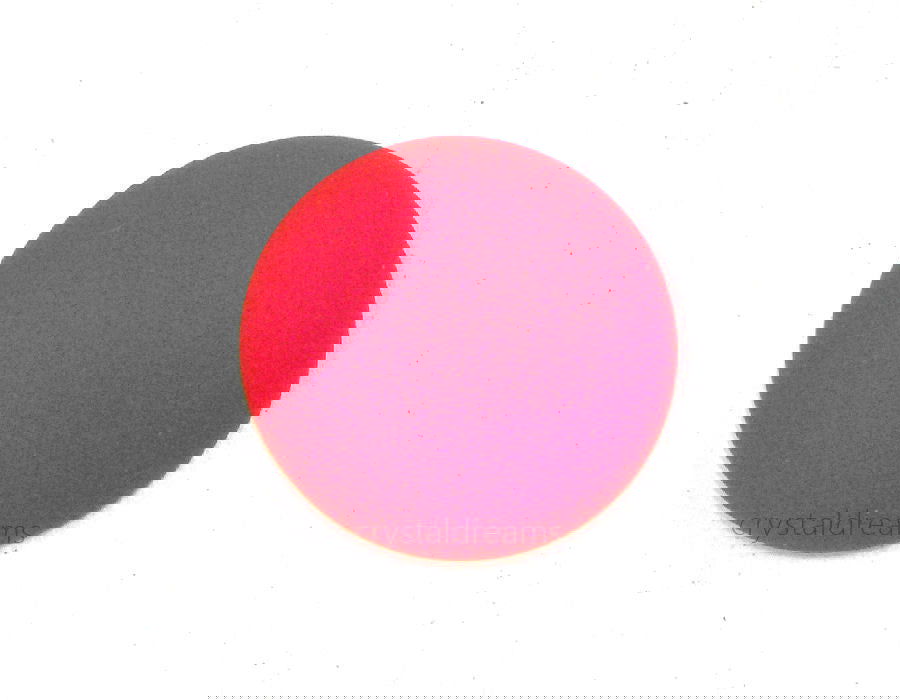 Cabuchon Luna Soft 24mm - Coral Fluo - - Crystaldreams Abalorios