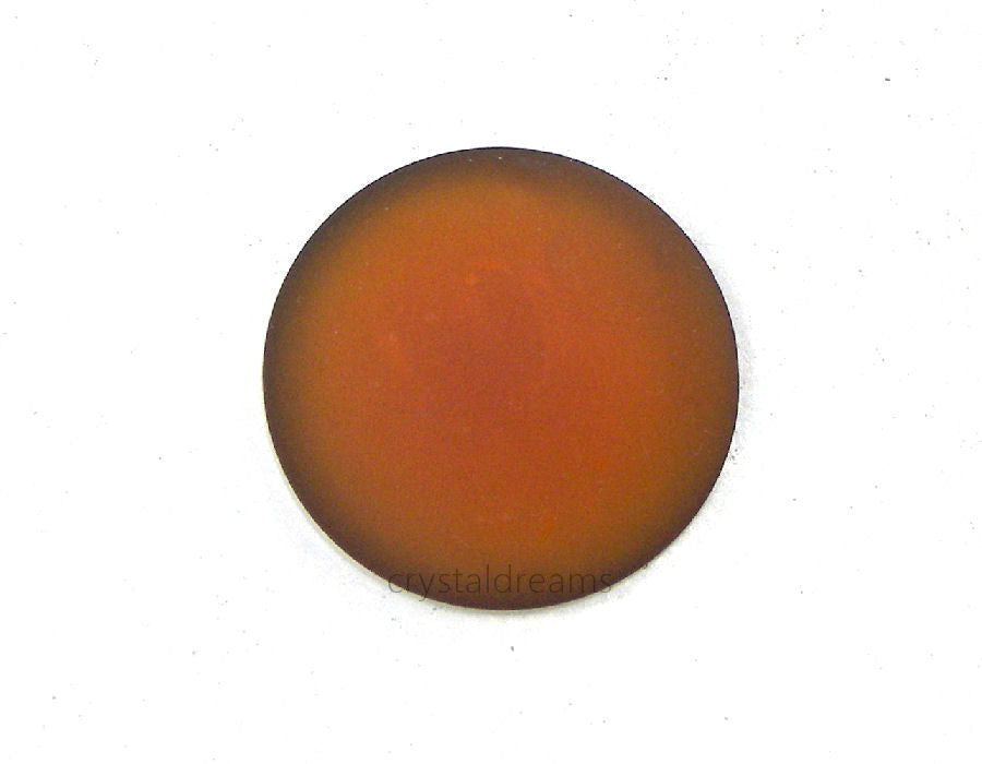 Cabuchon Luna Soft 24mm - Smoked Topaz - - Crystaldreams Abalorios