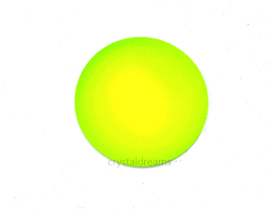 Cabuchon Luna Soft 24mm - Yellow Neon - - Crystaldreams Abalorios