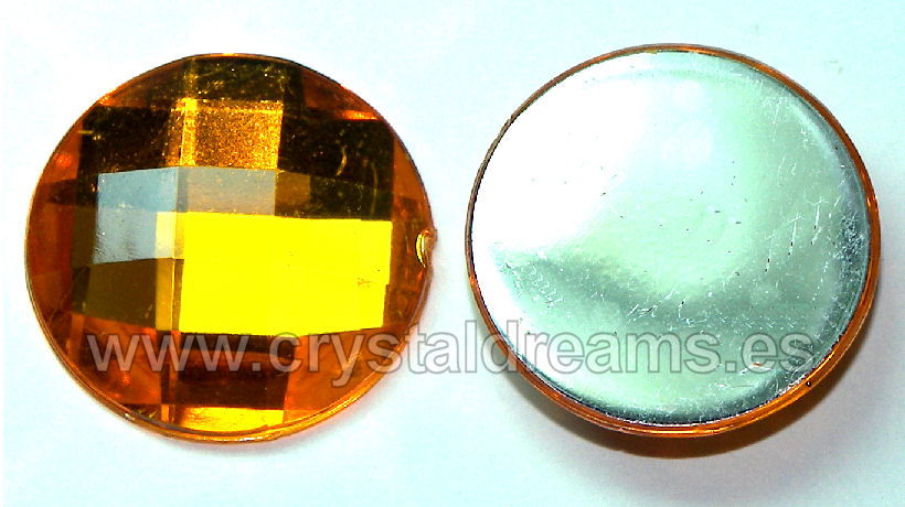 Cabuchon acrilico 18mm Orange - - Crystaldreams Abalorios