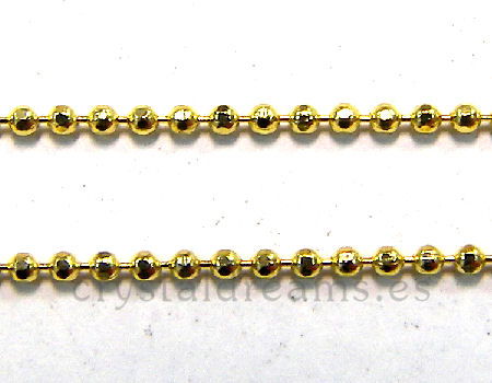 Cadena Bolitas Golden 1mm - Precio x 1 metro - - Crystaldreams Abalorios