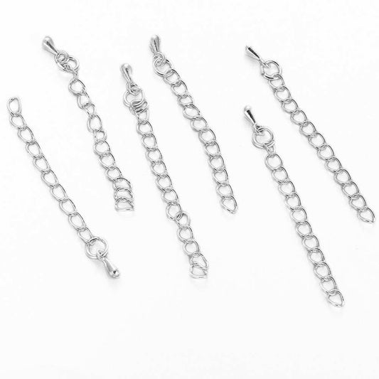 Cadena Extension 50mm. Plateada - - Crystaldreams Abalorios