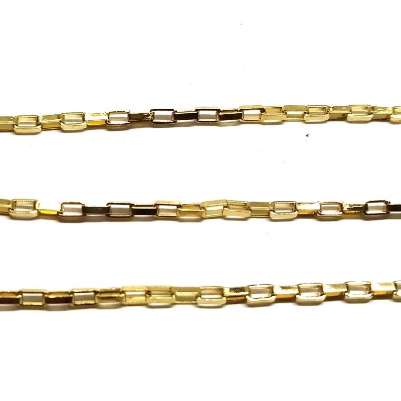 Cadena acero inoxidable 304 sin soldar Vacuum Plated Gold 4x2mm - - Crystaldreams Abalorios