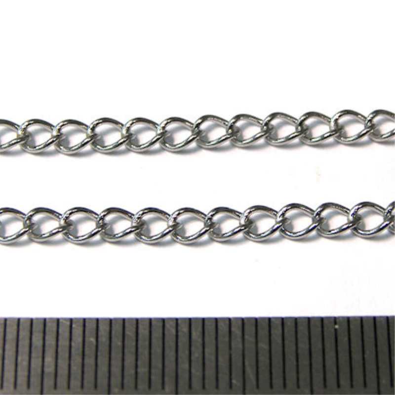 Cadena de Acero Inoxidable 3,5mm - Precio por metro - - Crystaldreams Abalorios