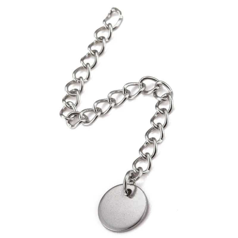 Cadena de extensión - Acero Inoxidable 304 - Round 80mm - - Crystaldreams Abalorios