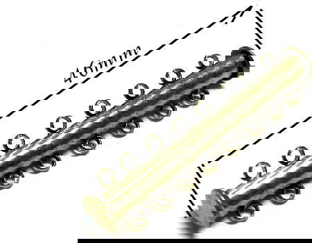 Cierre Magnetico - 16 anillas - 45x5mm - Bronce - - Crystaldreams Abalorios