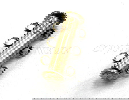 Cierre Magnetico - 6 anillas - 20x5mm - Antique Bronze - - Crystaldreams Abalorios