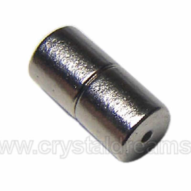 Cierre Magnetico Cilindrico- 4,5x4,5mm Color Acero - - Crystaldreams Abalorios