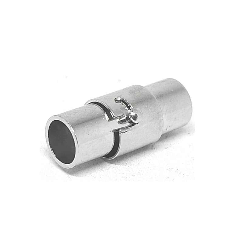 Cierre Magnetico con Seguro - 16mm - Agujero: 5mm - Platinum - - Crystaldreams Abalorios
