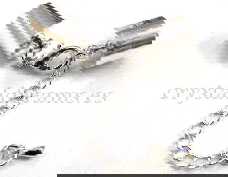 Cierre Mosqueton cadena 42mm - Agujero: 9,5mm Silver - - Crystaldreams Abalorios