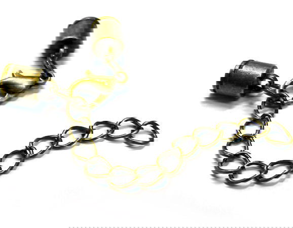 Cierre Mosqueton cadena 50mm - 40mm Agujero: 4mm Bronze - - Crystaldreams Abalorios