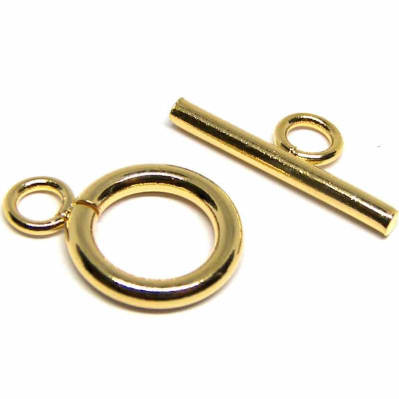 Cierre Toggle de acero inoxidable 304 dorado - - Crystaldreams Abalorios