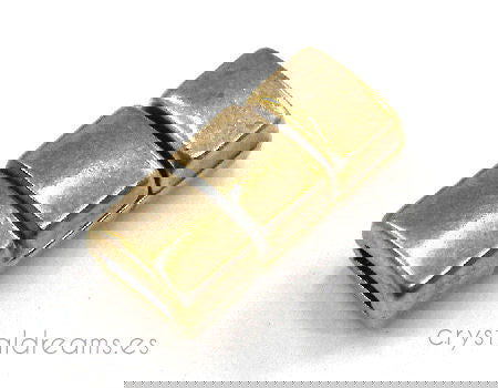 Cierre Zamak magnetico 18x8x6mm - Agujero: 5x2mm Bronce - - Crystaldreams Abalorios