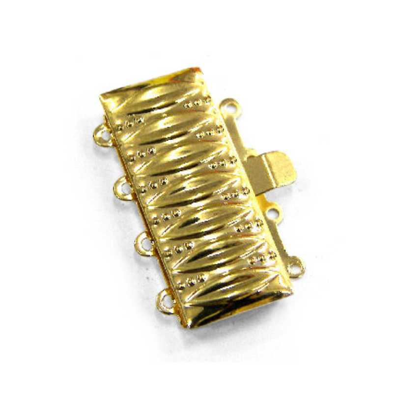 Cierre a Enganche - 17x25x4,5mm - Golden - - Crystaldreams Abalorios