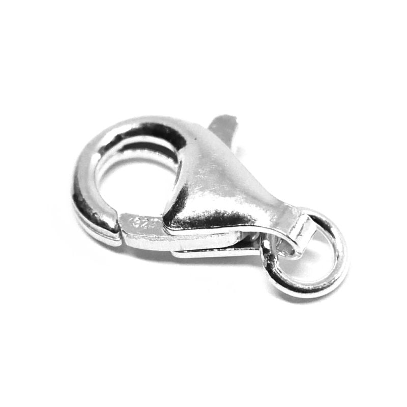 Cierre mosqueton 11mm en plata de ley 925 - - Crystaldreams Abalorios