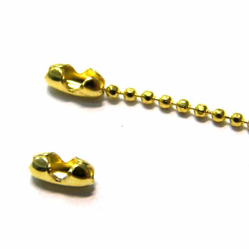 Cierre para cadena de bolitas de 1,4mm - Dorado - - Crystaldreams Abalorios